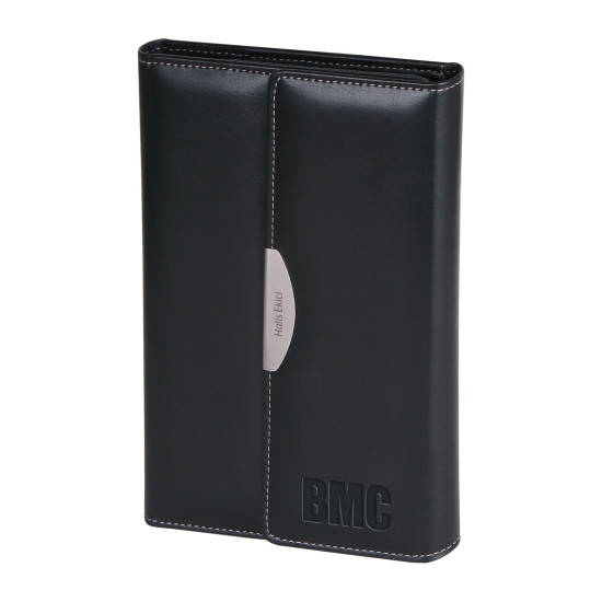 ÜRGÜP SİYAH ÇANTALI DEFTER (16X23 CM) Promosyon TARİHSİZ DEFTERLER