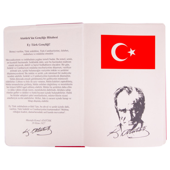 ATATÜRK TARİHSİZ DEFTER (17X24 CM) Promosyon TARİHSİZ DEFTERLER
