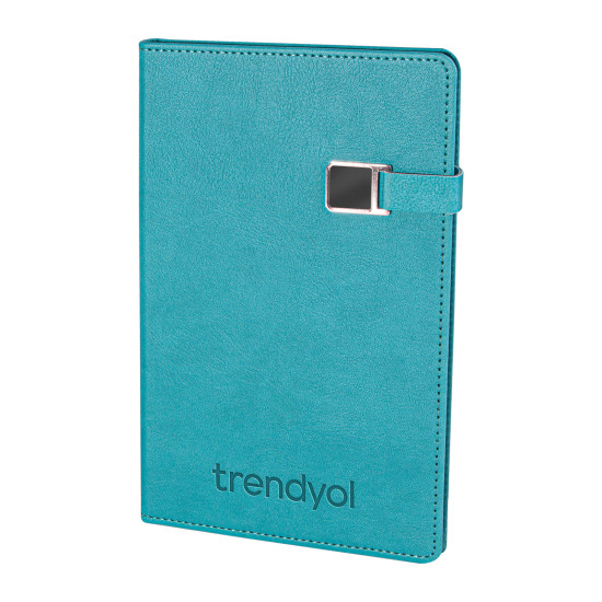 ESENBOĞA TURKUAZ TARİHSİZ DEFTER (13X21 CM) Promosyon TARİHSİZ DEFTERLER