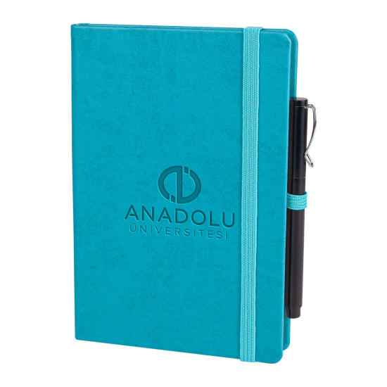 KALECİK TURKUAZ TARİHSİZ DEFTER (13X21 CM) Promosyon TARİHSİZ DEFTERLER
