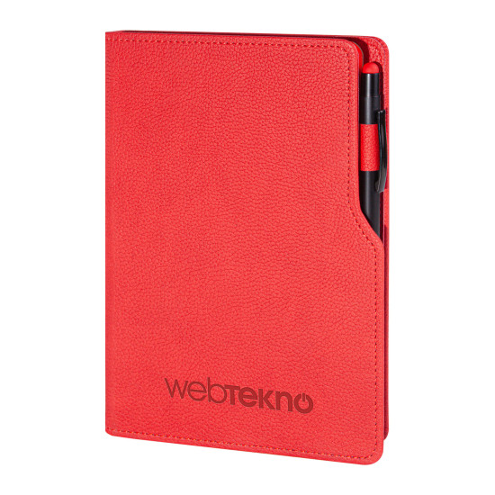 BAHÇELİEVLER KIRMIZI TARİHSİZ DEFTER (14,5X21 CM) Promosyon TARİHSİZ DEFTERLER
