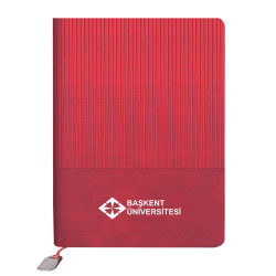 DİKMEN KIRMIZI TARİHSİZ DEFTER (15X21 CM)