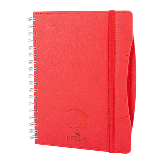 İVEDİK KIRMIZI TARİHLİ AJANDA (17X24 CM) Promosyon TARİHLİ AJANDALAR