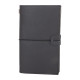 KUĞULU SİYAH TARİHSİZ DEFTER (11,5X20 CM)