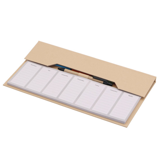 SAFRAN POST-İT NOTLUK (8X8X2,5 CM) Promosyon GERİ DÖNÜŞÜMLÜ ÜRÜNLER