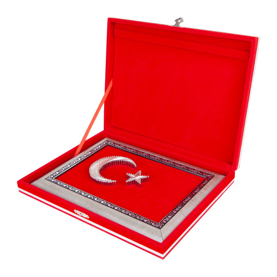 SANCAK DİKDÖRTGEN BAYRAK PLAKET Promosyon AHŞAP PLAKETLER