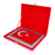 SANCAK DİKDÖRTGEN BAYRAK PLAKET Promosyon AHŞAP PLAKETLER