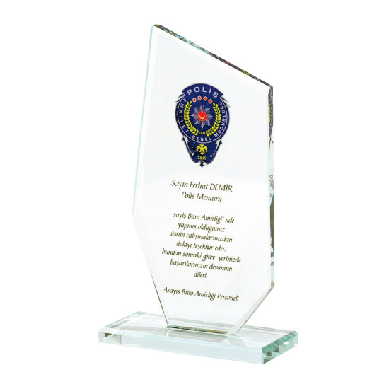 KAŞGAR KRİSTAL PLAKET Promosyon KRİSTAL PLAKETLER