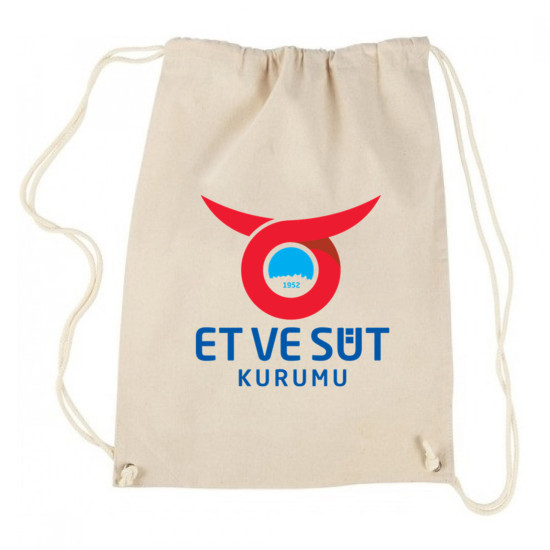 İZGİ İP BÜZGÜLÜ ÇANTA Promosyon HAM BEZ ÇANTALAR