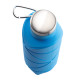 AYDENİZ MAVİ 700 ML KATLANABİLİR SİLİKON MATARA