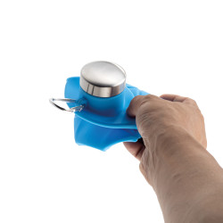 AYDENİZ MAVİ 700 ML KATLANABİLİR SİLİKON MATARA
