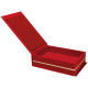 KAŞMİR KIRMIZI KADİFE PLAKET KUTUSU (14X24 CM) Promosyon AHŞAP PLAKETLER