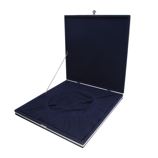 DENİM LACİVERT KADİFE TABAK KUTUSU (30X30 CM) Promosyon AHŞAP PLAKETLER