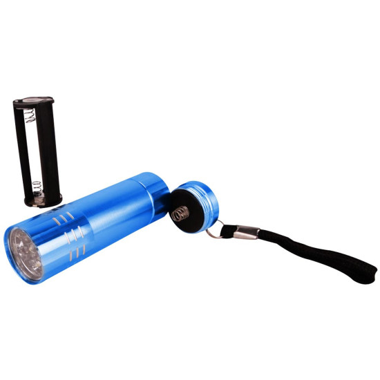 KANARYA LACİVERT 9 LED EL FENERİ Promosyon EL FENERLERİ