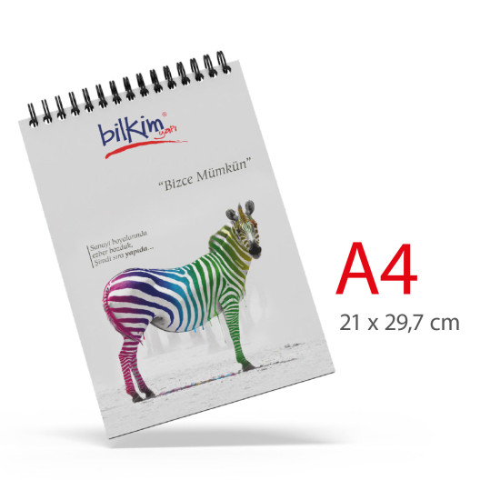 ALA-51 KARTON KAPAKLI SPİRALLİ BLOKNOT Promosyon BLOKNOT